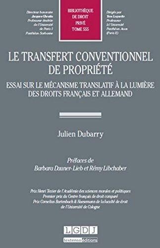 Le  transfert conventionnel de propriété