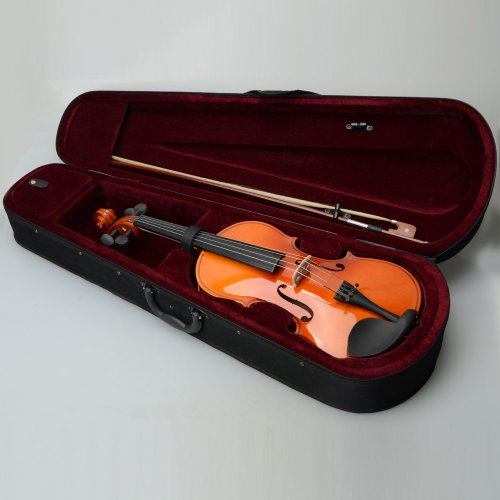 VIPITH 15" Acoustic Viola Case Bow Rosin Brown Include an Acoustic Viola, case, Bow and Rosin in a Pack
