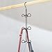 iDesign Classico Metal Over The Rod Dual Hooks, Closet Accessory Organizer for Ties, Belts, Scarves, Handbags, Jewelry, Holder