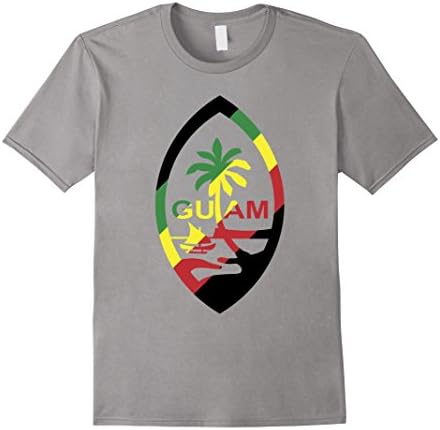 Mens Guam Seal Rasta Color T Shirt XL Slate