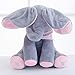 Peek-a-Boo Animated Talking Singing Elephant Flappy Plush Toy ,Baby Animated Flappy Elephant Plush Cute Toys gift Stuffed Doll for Baby To Cute Stuffed Doll Toys for Tollder Kids Boys Girls Gift(pink)