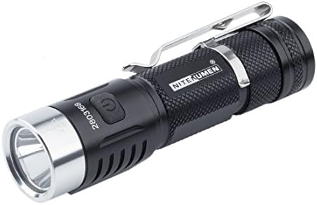 LED Flashlight with 18650 3400mAh Li-ion Battery,USB Rechargeable CREE EDC Flashlight,Nitenumen C8 850 Lumens Flashlight