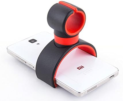 Cell Phone Mount-Holder, Pole Mount, Bike Mount, Desk Mount, Shelf Mount, Air Vent Mount, Driver Mount, Headrest Mount, Stroller Mount, Desk Mount (Black/Red)