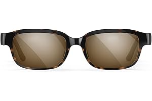 AMAZON ECHO & ALEXA Echo Frames (2nd Gen) | Smart audio sunglasses with Alexa | Modern Tortoise with brown polarized sunglass lenses