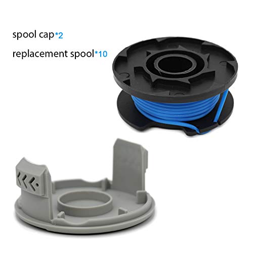 image for RONGJU 10 Pack Weed Eater String Spool Replacement Compatible with Ryo