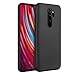 EasyAcc Slim Case for Xiaomi Redmi Note 8 Pro, Matte Black Thin TPU Phone Cases Finish Profile Soft Back Protective Cover Compatible with Xiaomi Redmi Note 8 Pro