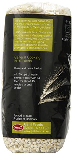 Lior All Natural Pearl Barley, 17.6 Ounce (Pack of 12)