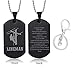 LF Mens Womens Stainless Steel Lineman Necklace Lineman Prayer Necklaces Keychain Sentiment Inspirational Lineman Gifts Pendant Jewelry for Husband,Wife,Lover for Christmas,Birthday Gift