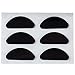 (12 Pair, Black) Gms Optical Adhesive Silicone Eyeglass Nose Pads