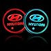 Auto Sport 2PCS LED Cup Holder Mat Pad Coaster with USB Rechargeable Interior Decoration Light Fit Hyundai Accessories