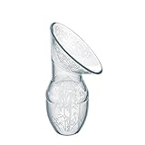 Breast Pump,Manual Breast Pump Food-Grade Liquid Silicone BPA-Free with Protective Lid, Portable Design Ideal for Travel, Camping