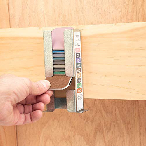 Sandpaper Dispenser for 2 inch x 2 inch Micro Mesh Abrasive Pads. Made