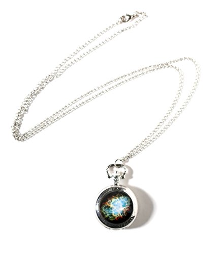 Yugen Crab Nebula Pocket Watch Necklace