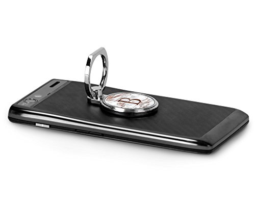 Monogrammed phone stand, Universal ring grip holder, Smartphone, Cell phone holder, Letter "B"