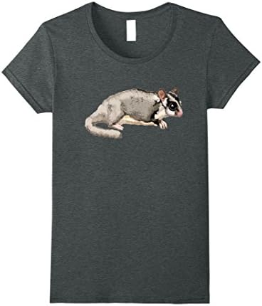 Womens Sugar Glider Possum T Shirt Tshirt tee Large Dark Heather