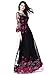 Joy EnvyLand Women Embroidered Maxi Cocktail Evening Prom Gown Party Dress