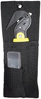 SWIFT SAFETY CUTTER WITH HOLSTER & 10 REPLACEMENT BLADES AVALIBLE IN RED OR YELLOW