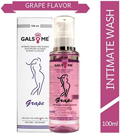 GALSOME Initmate Wash Women with Fragrance for Daily Care pH Balance Feminine Hygiene Wash for Vaqinal Whitening, Lightening and Tightening 100ML (Grape)