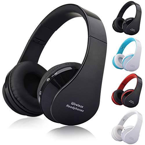 YJYdada Kubite Collapsible with MIC Foldable DJ Headphones 3.5mm Wired Game Earphones (Blue)