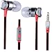 Cootree In-Ear Headphones Built in Mic Sport Earbuds Stereo Bass Earphones with Controller Silver