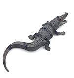 Crocodile Toys Saltwater Crocodile Alligator Toys for Boys for Kids by VINNNY (Black-brown)