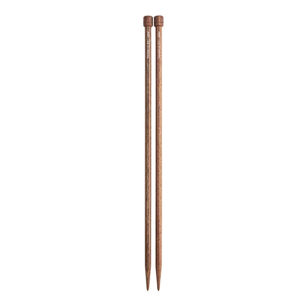 Pony Perfect Single Pointed Needles Wood 40cm 9mm - 1pc