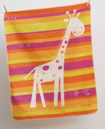 Babydecke juwel Giraffe orange/ pink 70 x 90 cm David Fussenegger 6134/13