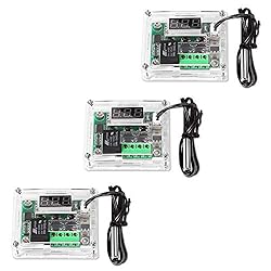 AITRIP 3PCS W1209 12V DC Digital Temperature