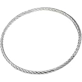 VN Jewelry Sterling Silver Bangle Bracelet for Women - Shiny Polished 925 Sterling Silver Bangle Bracelet For Women - 65mm Diameter