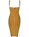 meilun Womens Rayon Belt Detail Bandage Bodycon Party Dress