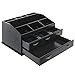 Wood Dresser Top Vanity Cosmetic Organizer Chest Box/Countertop Jewelry Tray Rack/Storage Drawer Set