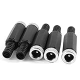 uxcell 5 Pcs 2.1mm x 5.5mm Female DC Power Socket Jack Connector Adapter