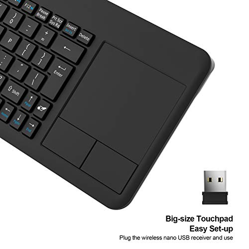 Wireless Touchpad Keyboard, RATEL UltraSlim 2.4G Wireless Keyboard