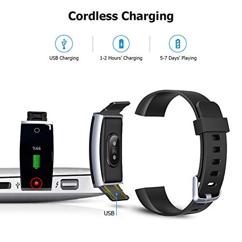 Letsfit Fitness Tracker, Activity Tracker Watch with Heart Rate Monitor, IP68 Waterproof Smart