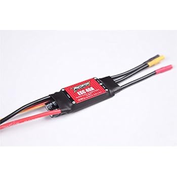 Amazon.com: Predator ESC 40A with 3A SEBC Brushless Speed ... opto esc wiring diagram 