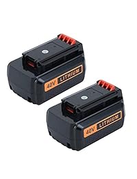 Happy Bean - Batería de repuesto para Black&Decker 40V LBX2040 LBX36 LBXR36 LBXR2036 (ion de litio, 3,0 Ah)