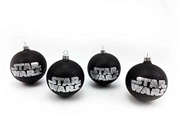 Baumkugel 4er Set Star Wars (TM) - Weihnachtskugel für Star Wars Fans - Weihnachtsdeko