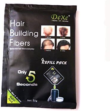 Black Hair Building Fibres Refill Pack 22g Amazing New Concept to Save Money, Dont Throw Away Your Old Container, Works With ALL Brands by Hair Factory