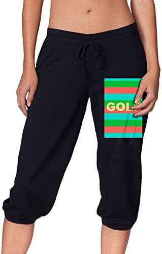 Women Soft Color 3D Golf Wang Cropped Trousers,Dance Activewear Casual Sport Sweatpants