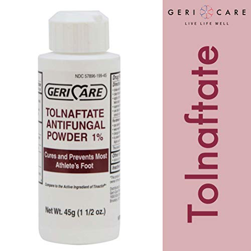 Tolnaftate Antifungal Powder 1% by Geri-Care | Athlete’s Foot Care | 45g Bottle