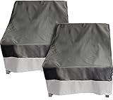 Reusable Revolution 2 Pack Deep Chair Patio Cover - Outdoor Furniture Cover (Dark Grey w/Grey Trim)