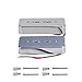 FLEOR Alnico 5 Single Coil Pickup Soap Bar Pickups Chrome P90 Neck & Bridge Pickup Set