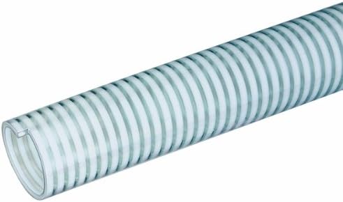 Tigerflex Milk Series Food Grade PVC Liquid Suction Hose, 55 PSI Max Pressure, 2-1/2 inches ID, 100 feet Length