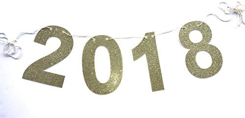 Love Events Gold Glitter Banner 2018