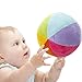 SHILOH Soft Plush Stuffed Rainbow Ball with Gentle Rattle - First Ball for Baby