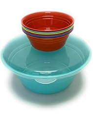 Mintra Home Snack Bowls (Popcorn Bowl Set, Teal)
