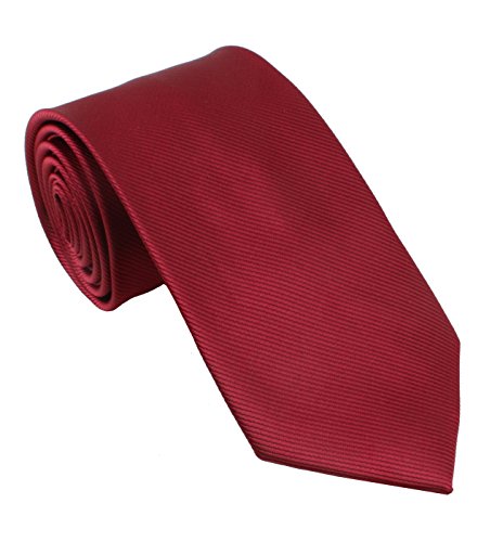 Levao Solid Color Ties - Multiple Colors Formal Neckties 210113 Wine - Thumbnail 2