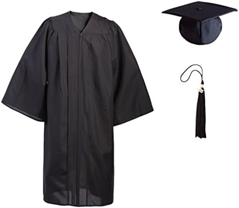 Graduation Cap &amp; Gown, Tassel &amp; 2017 Charm by Fristaden (XX-Large (6'3" - 6'5"))