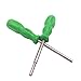 Gamebit Screwdriver Set, Security Screwdriver Bit Set 3.8mm and 4.5mm Security Screwdriver Bits Perfect fit for Virtual Boy, Opening Nintendo, Sega Consoles and Game Cartridges - Green
