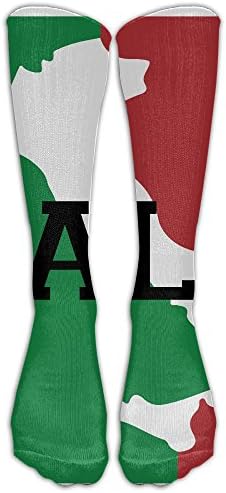 Liangrong Hui Long Dress Socks Italia Italy Italian Flag Crew Athletic Stocking